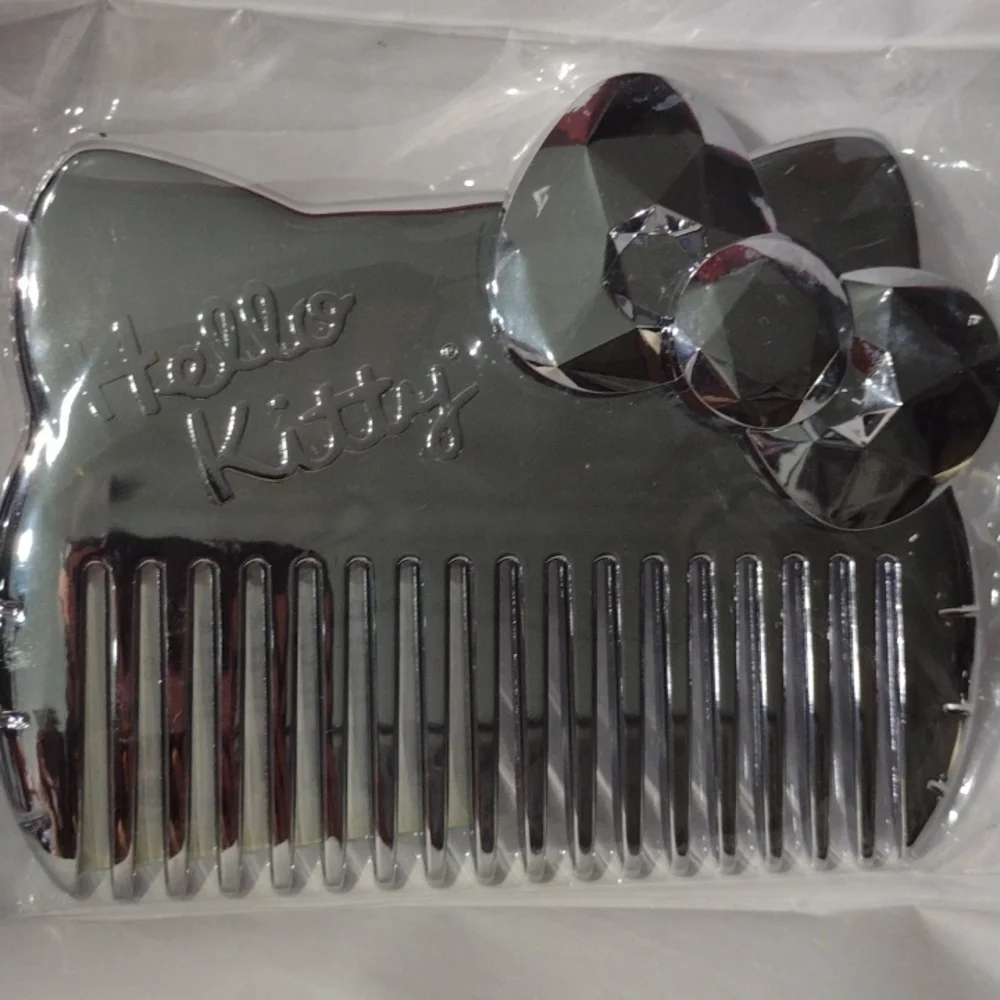 HELLO KITTY 😸🐈Large Silver Comb NWT - Picture 5 of 8